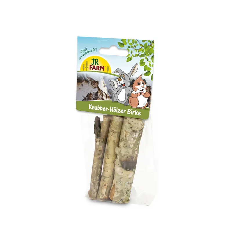 JR FARM Knabber-Hölzer Birke 40g Kleintiersnack Kracherpreis